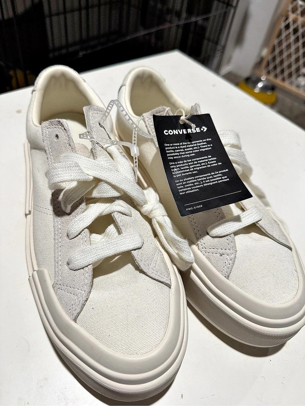 Converse Run Star Hike Platform Sneakers White US 7.5 NWT